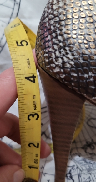 Jessica Simpson Snakeskin Peep-Toe Pumps - Picture 3 of 7